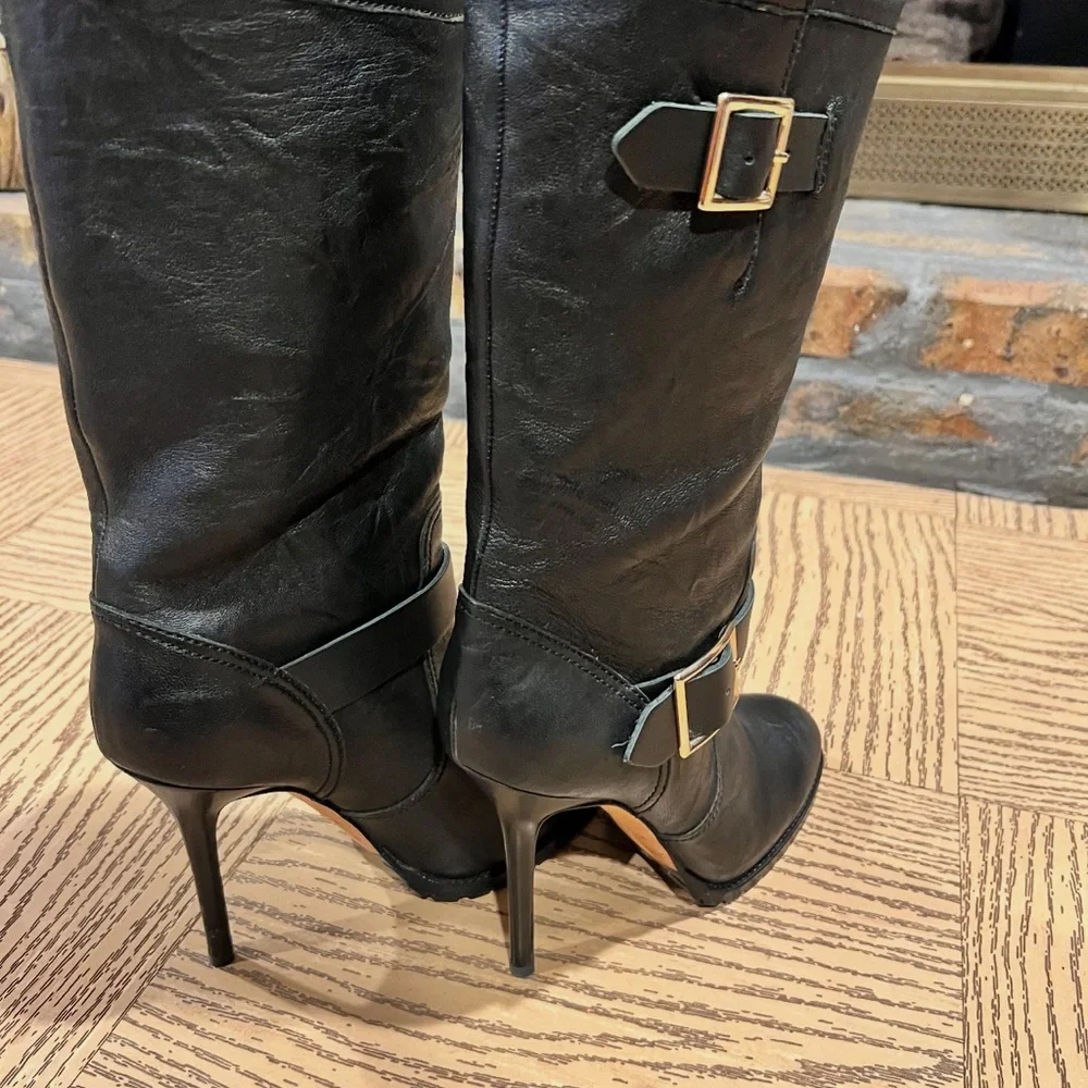 Jimmy Choo Leather Boots Size 9 - Picture 1 of 7